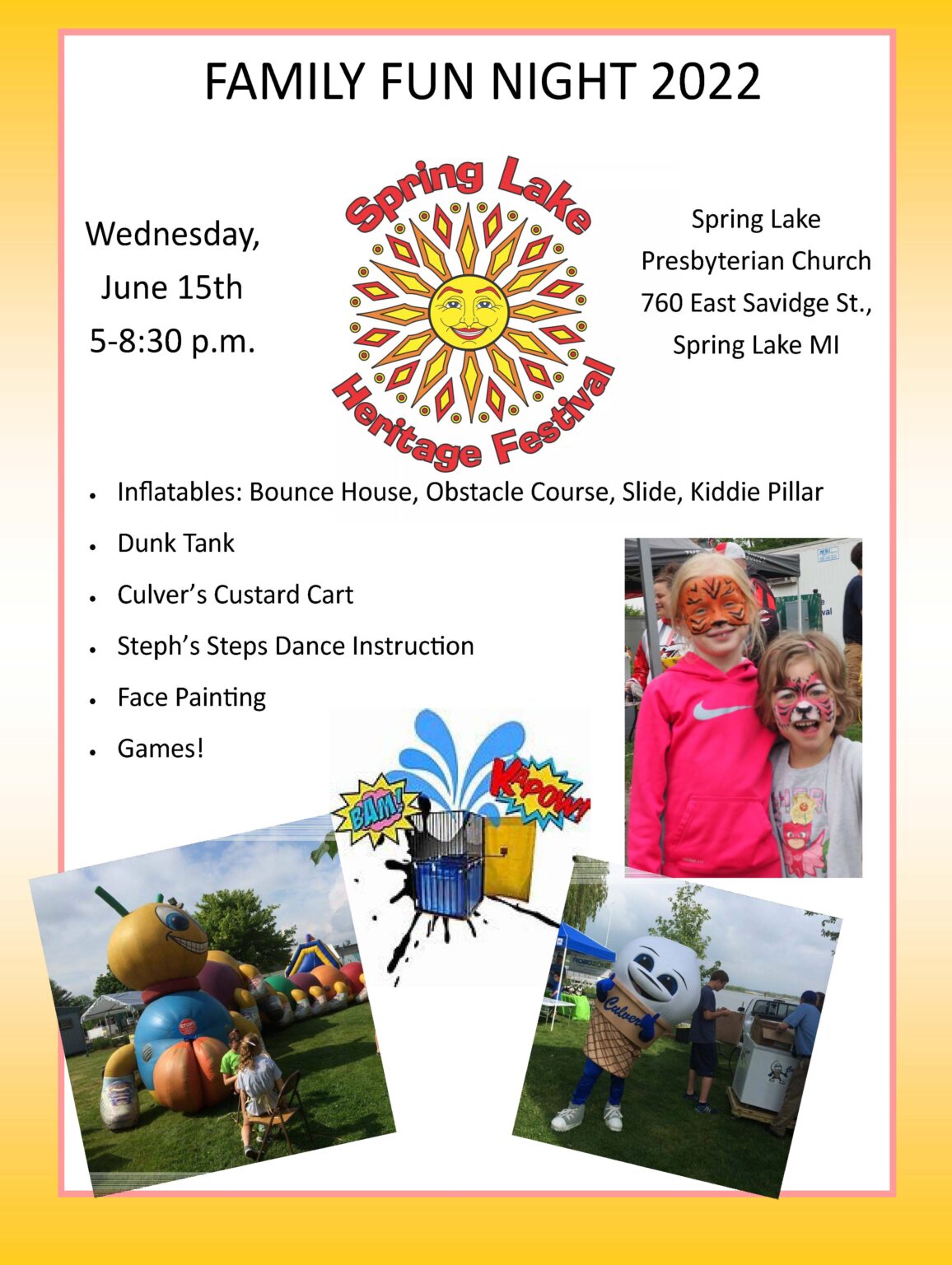 Spring Lake Heritage Festival Summer Time Fun 6/8/2024 6/14/2024